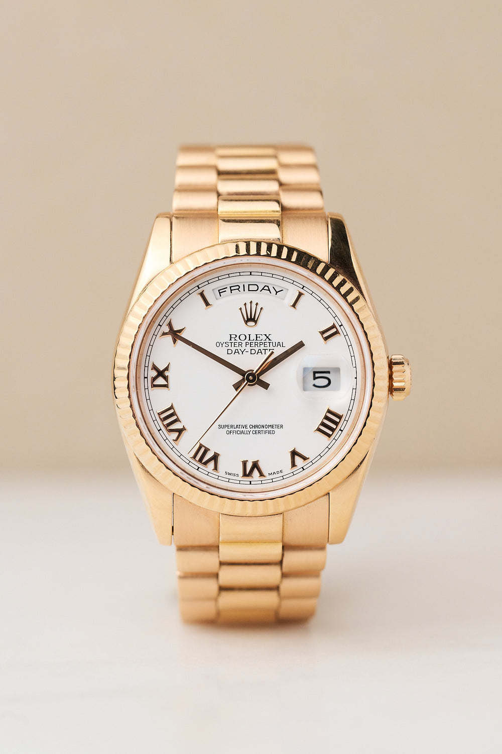 ROLEX DAY-DATE 118235 18K ROSE GOLD