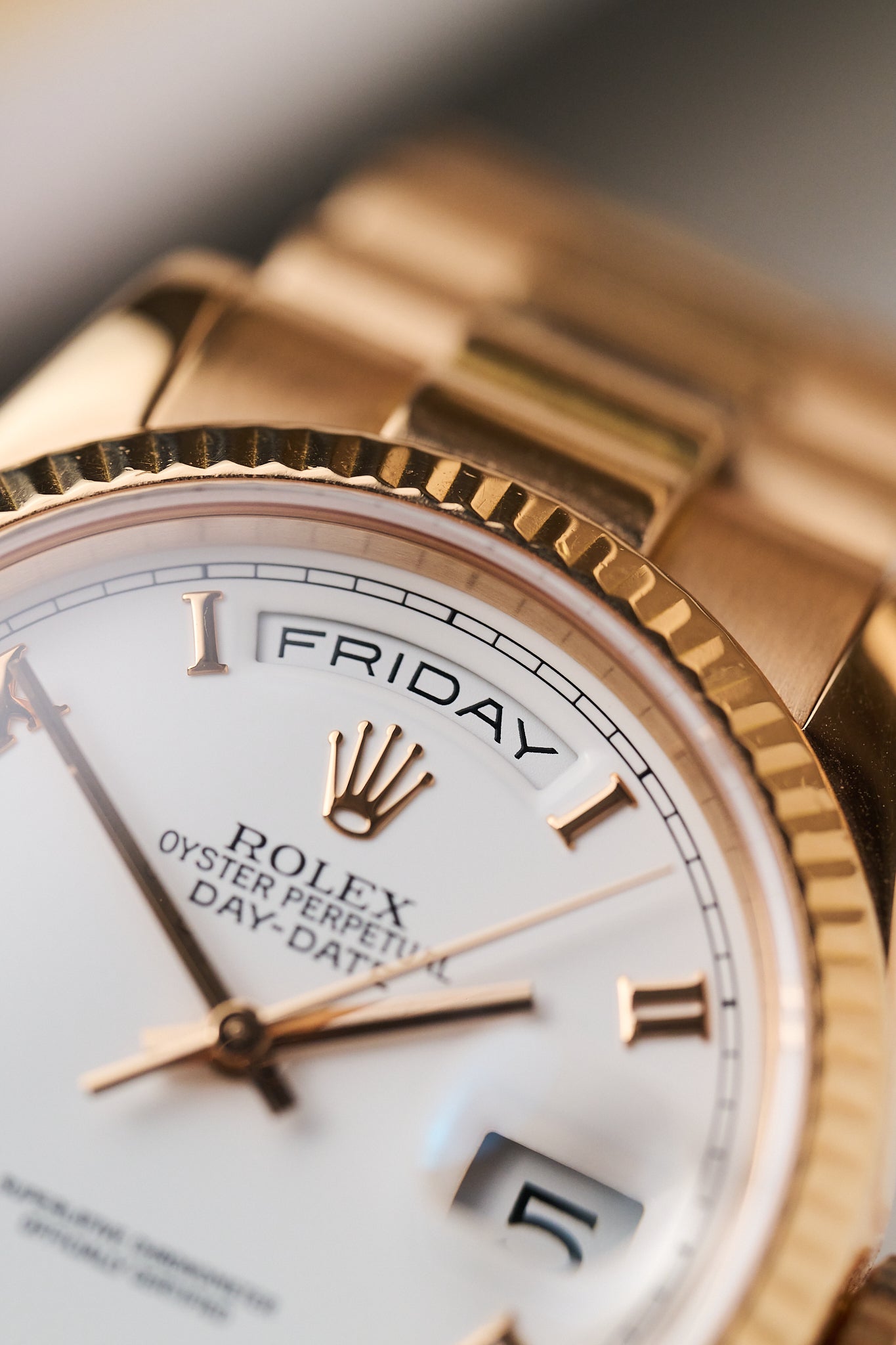 ROLEX DAY-DATE 118235 18K ROSE GOLD