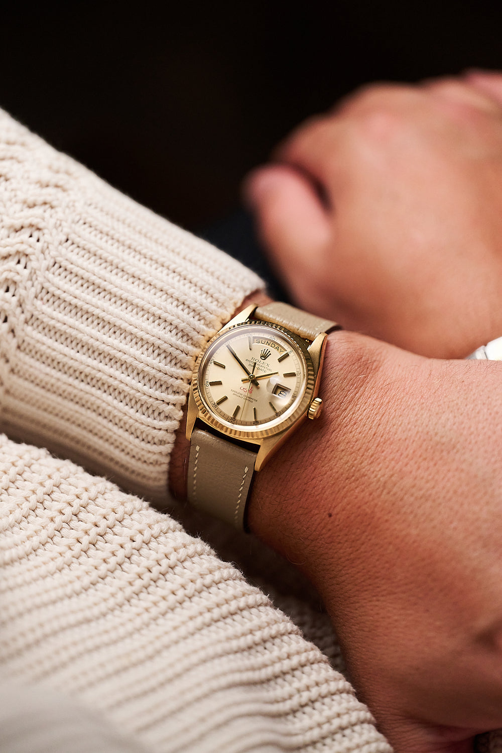 ROLEX DAY-DATE 1803 'QABOOS' 18K ROSE GOLD