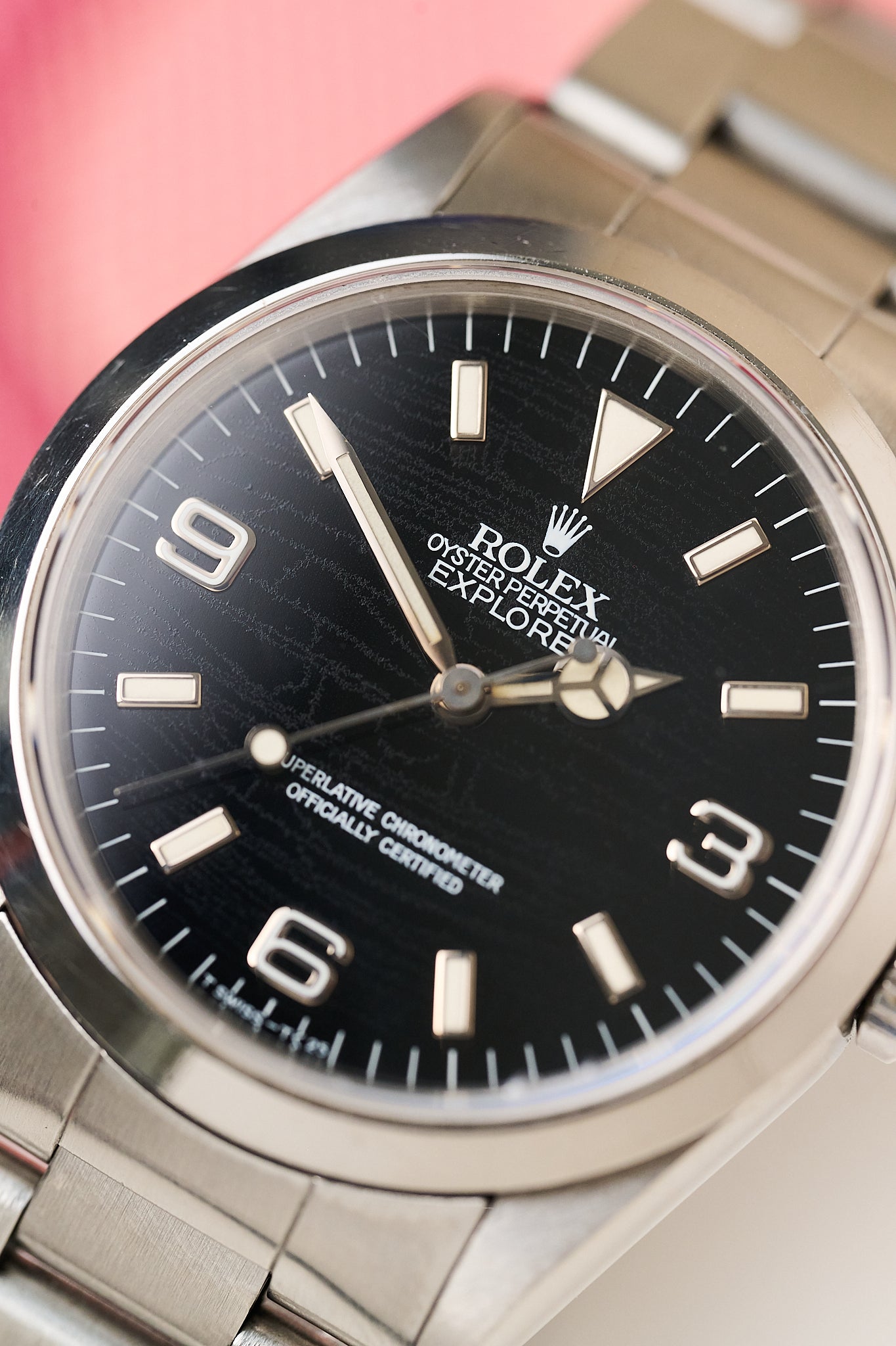 M B&P Rolex Explorer 14270 36mm Black Luminous Marker Dial