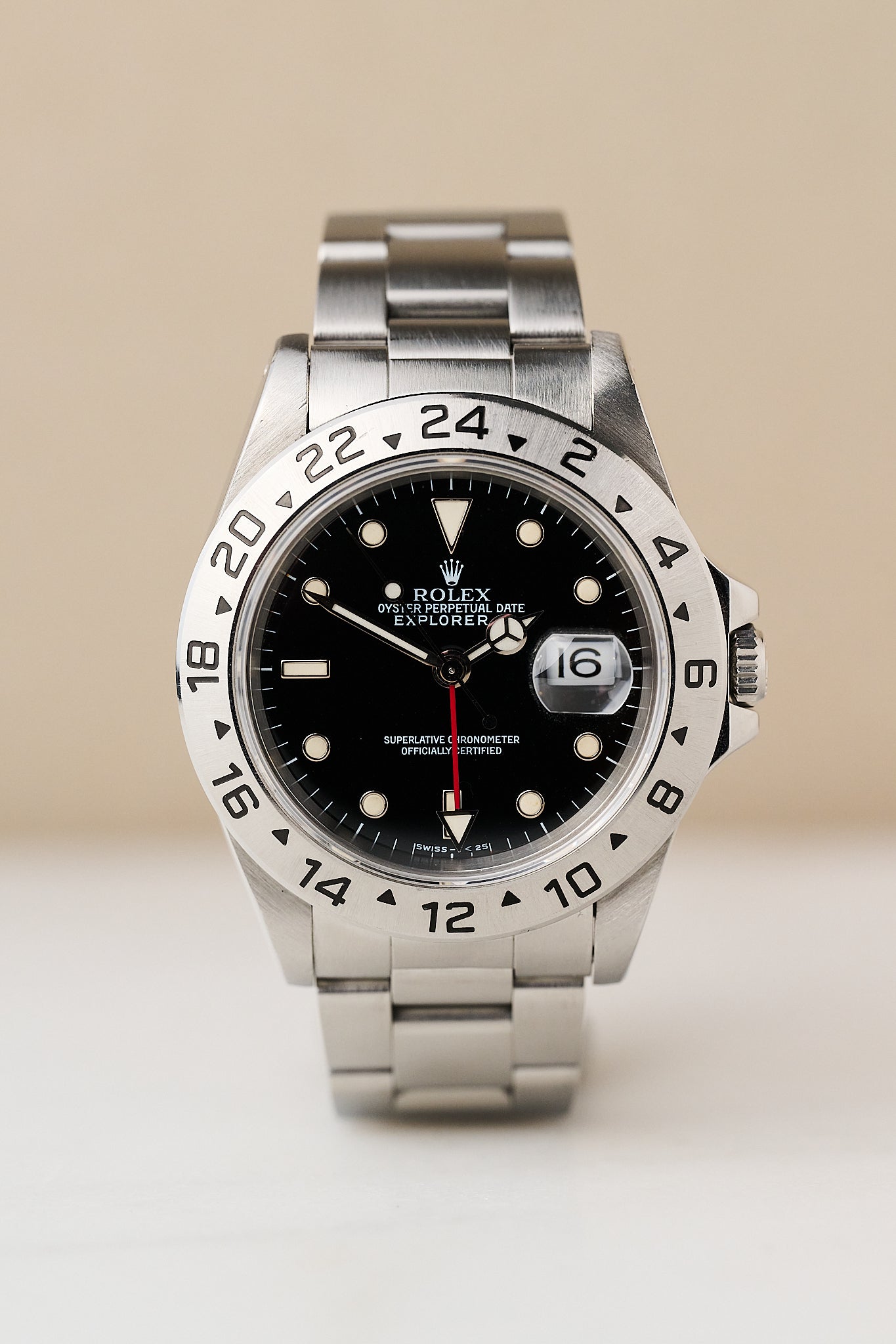 ROLEX EXPLORER II 16570 'BLACK TRITIUM DIAL'