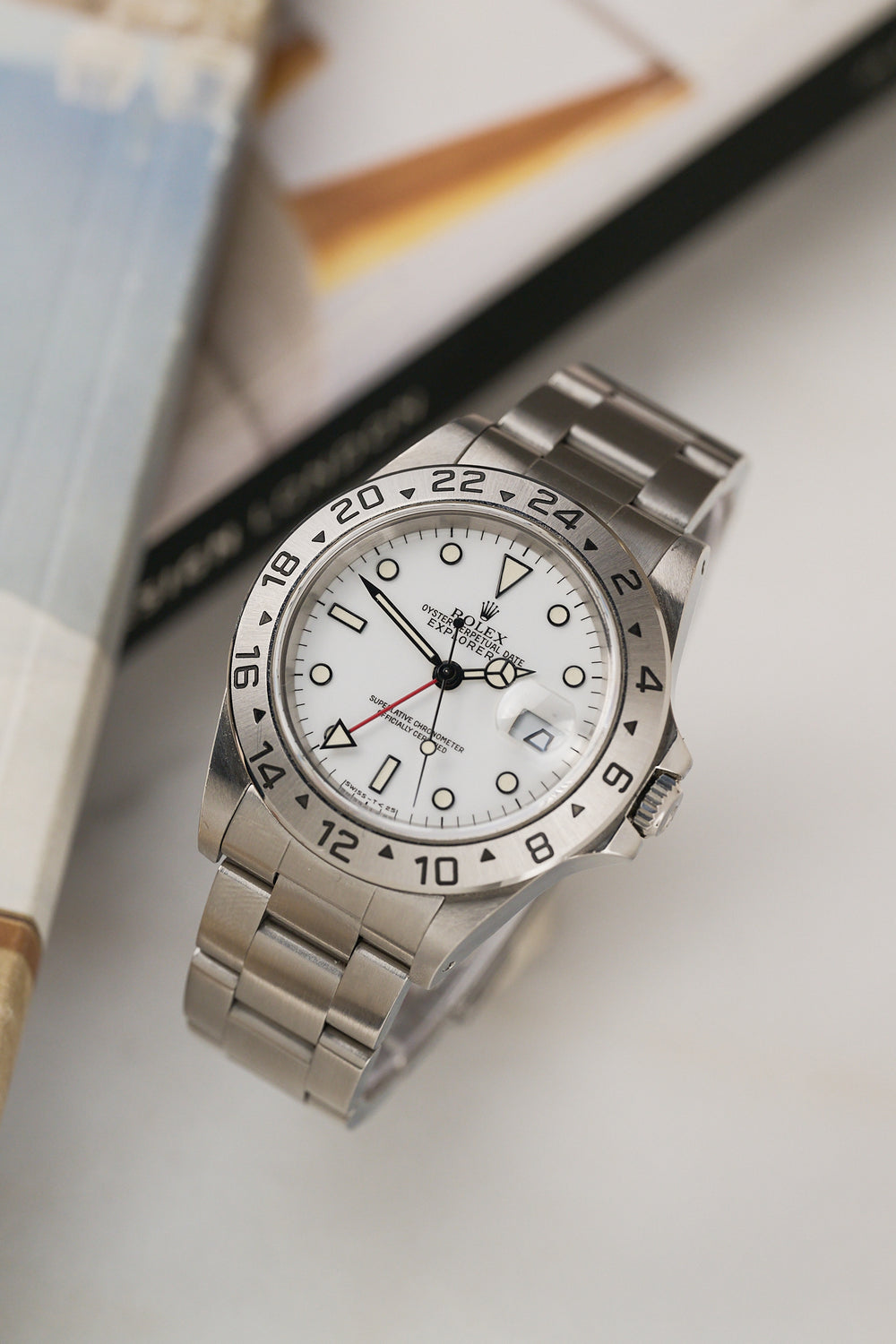 ROLEX EXPLORER II 16570 ‘CHICCHI DI MAIS' FULL SET