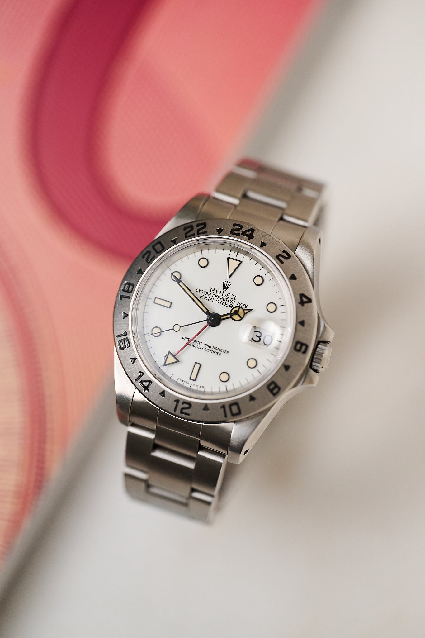 ROLEX EXPLORER II 16570 'CREAM CHICCHI DI MAIS'