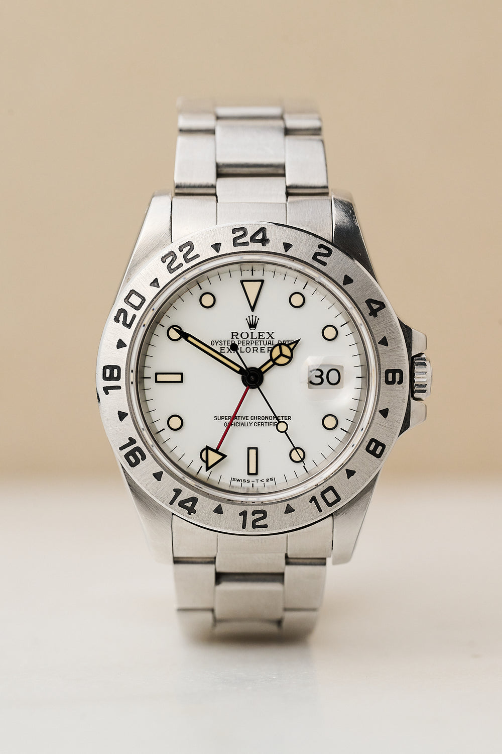 ROLEX EXPLORER II 16570 'CREAM CHICCHI DI MAIS'