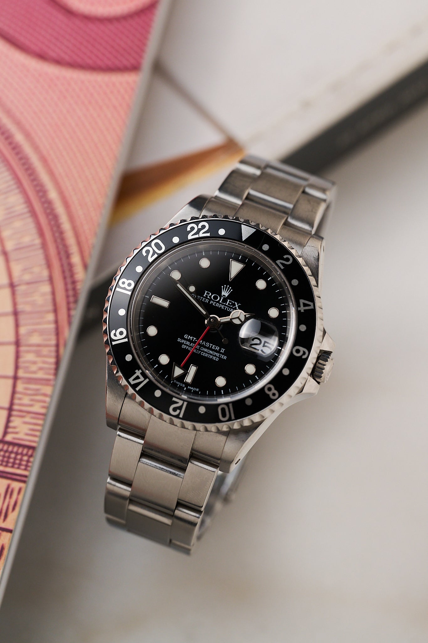 ROLEX GMT MASTER II 16710 'BLACK' FULL SET
