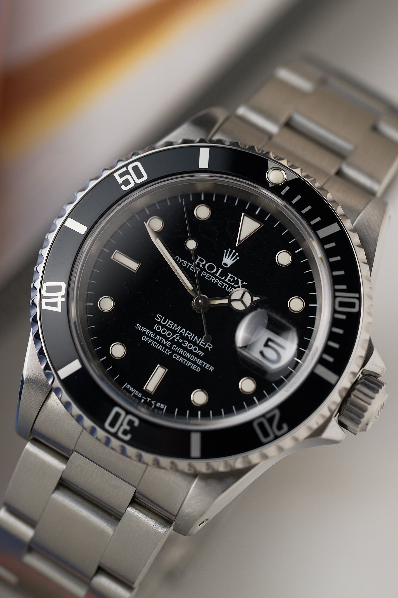 ROLEX SUBMARINER DATE 16610 TRITIUM 'FULL SET'