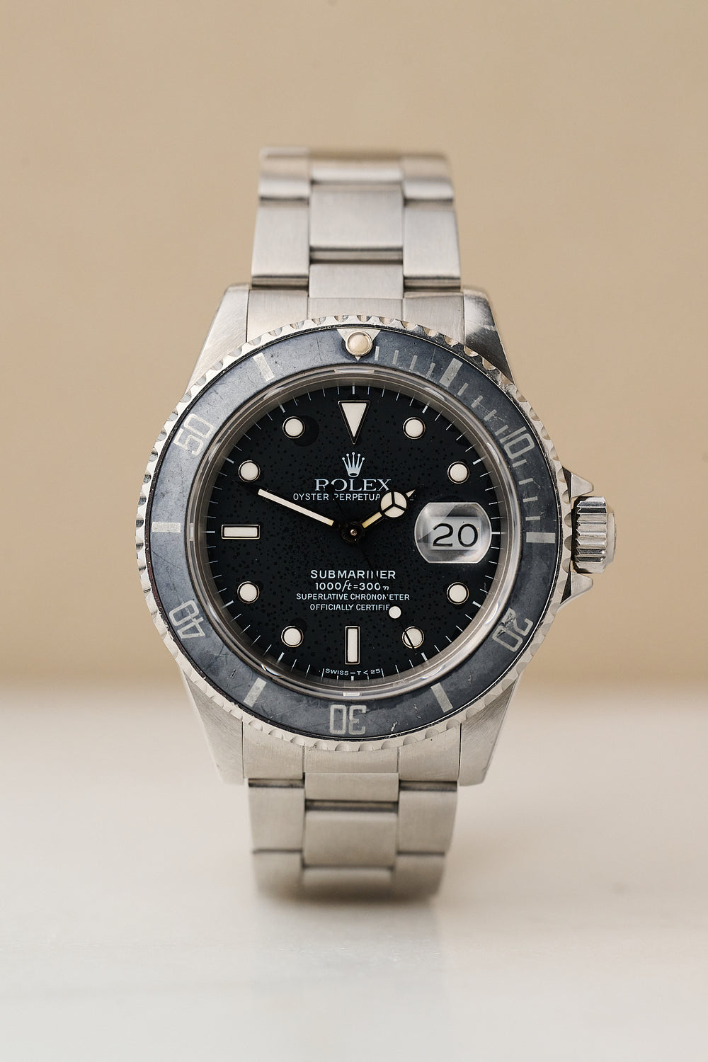 ROLEX SUBMARINER DATE 168000 'GHOST BEZEL'