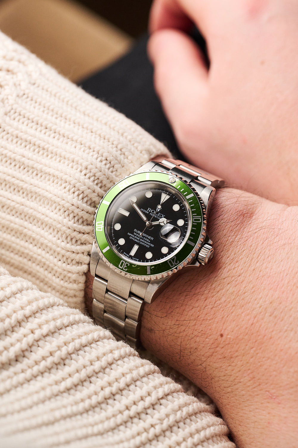 ROLEX SUBMARINER DATE 'KERMIT' FLAT FOUR FULL SET