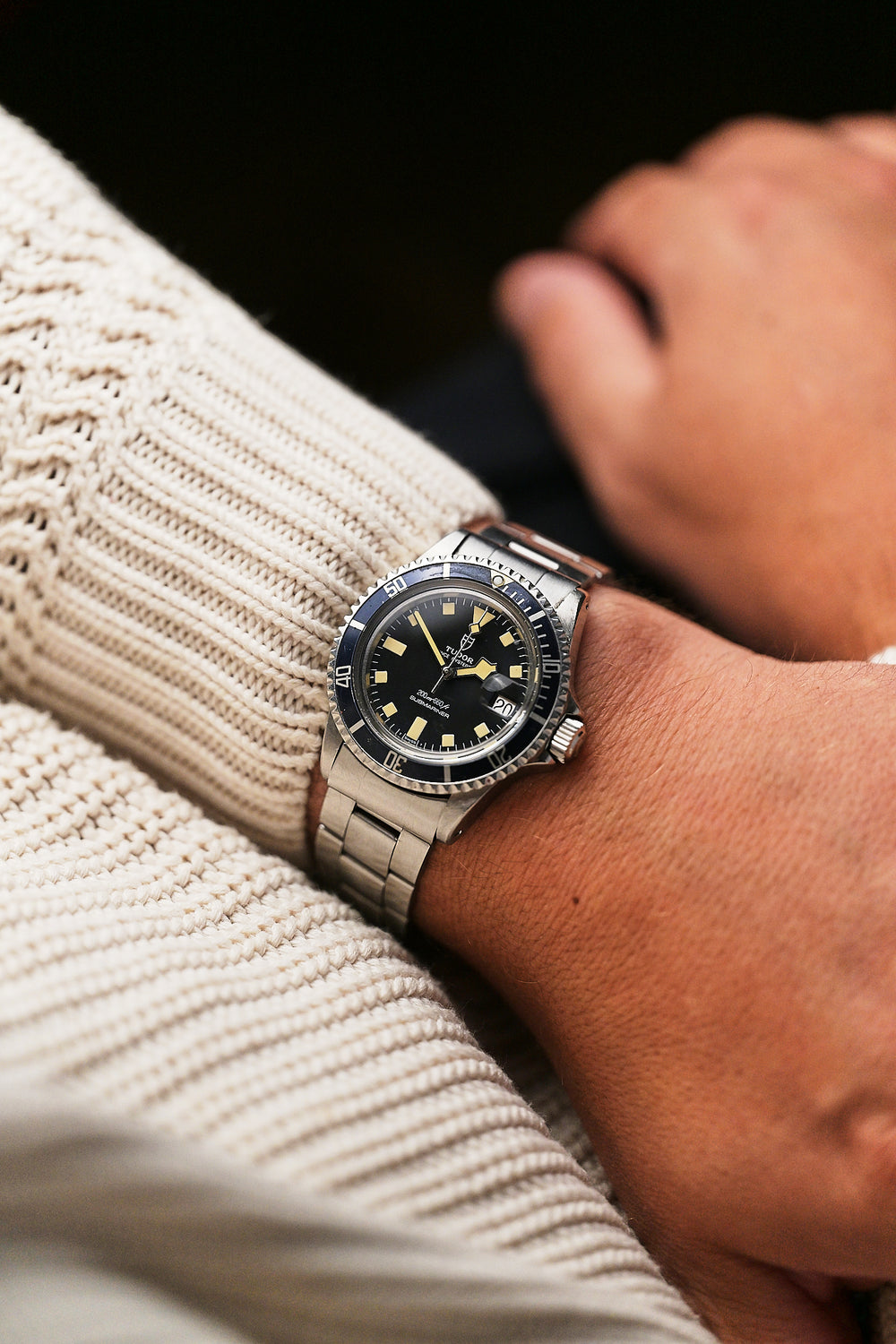 TUDOR SUBMARINER 94110 'SNOWFLAKE' BLACK DIAL