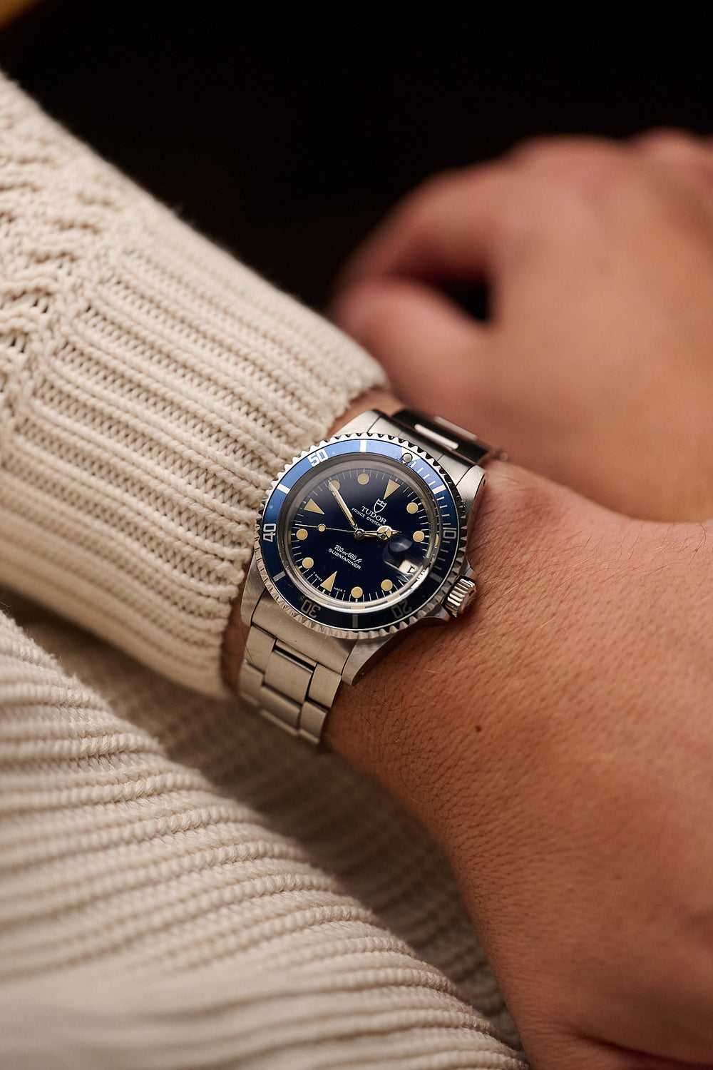 TUDOR SUBMARINER DATE 76100 'BLUE DIAL'