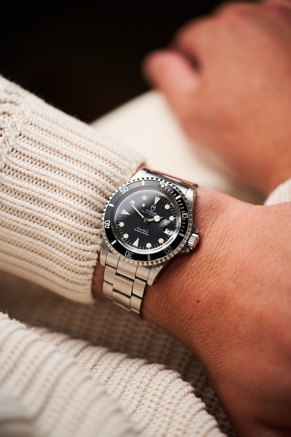 TUDOR SUBMARINER DATE 76100 'LOLLIPOP' UNPOLISHED