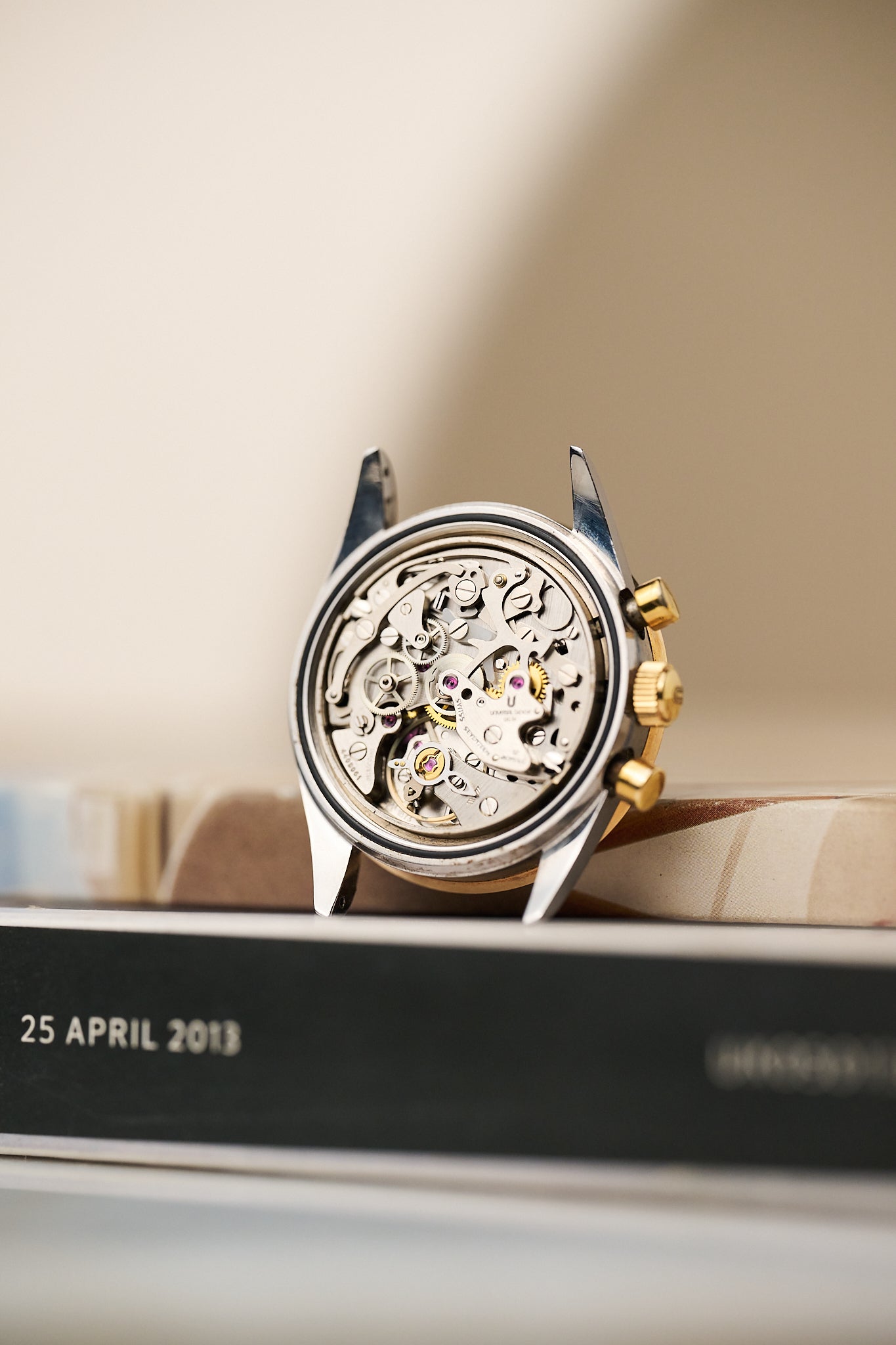 UNIVERSAL GENEVE COMPAX BI METAL 'REVERSE PANDA'