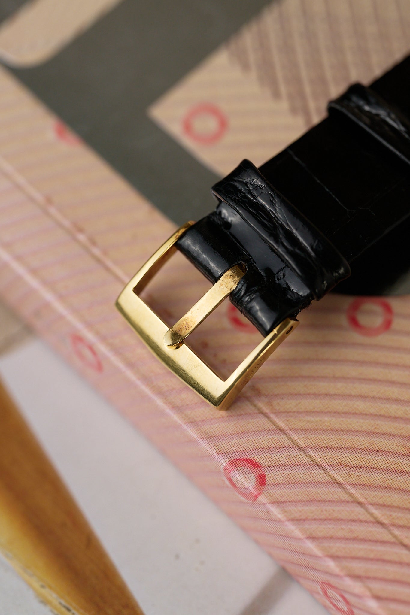 VACHERON CONSTANTIN 18K YELLOW GOLD 'ONYX DIAL' FULL SET