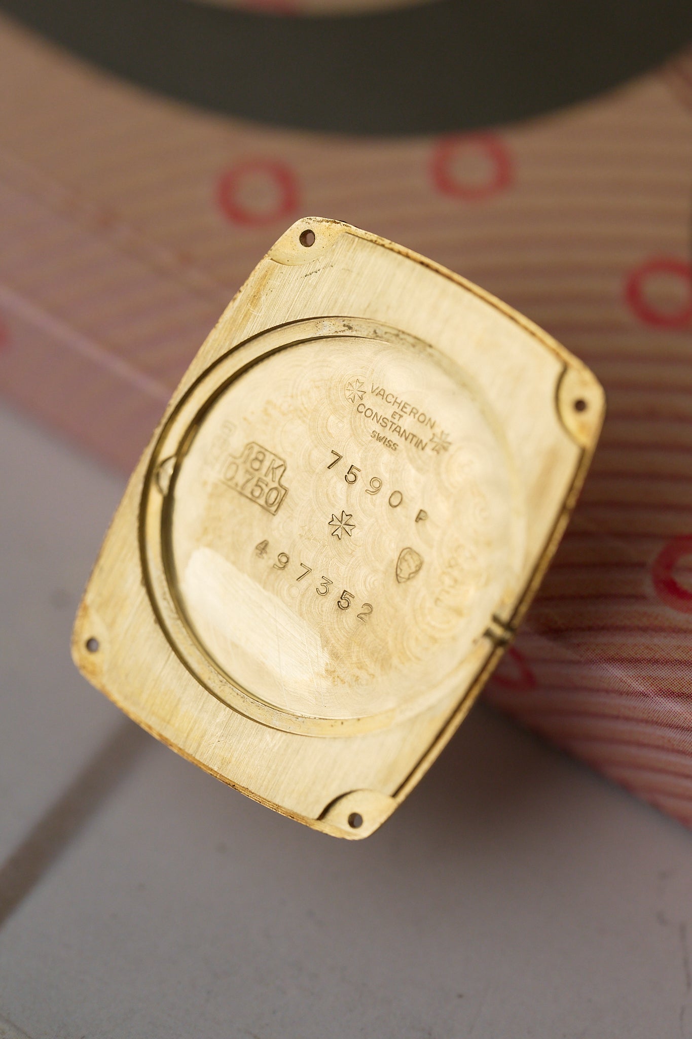 VACHERON CONSTANTIN 18K YELLOW GOLD 'ONYX DIAL' FULL SET