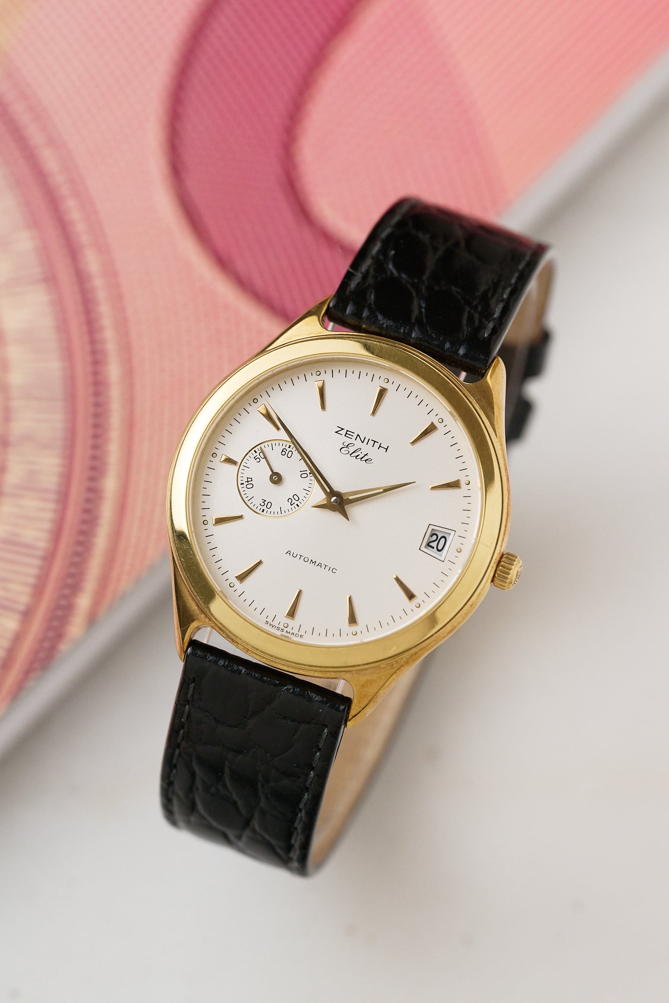 ZENITH ELITE AUTOMATIC 18K YELLOW GOLD 'FULL SET'