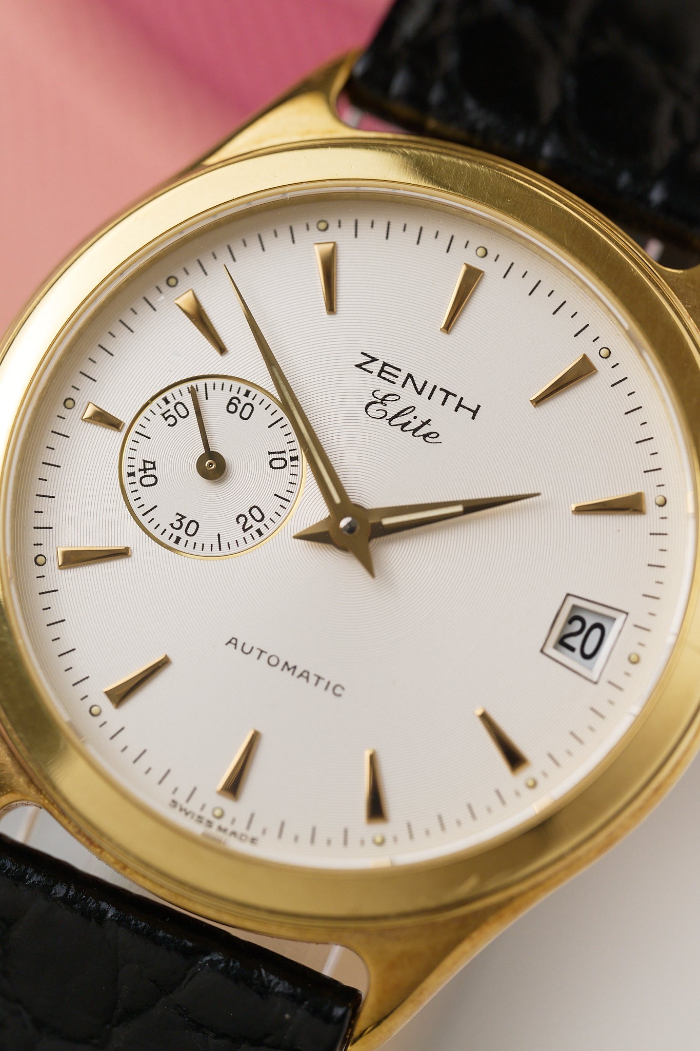 ZENITH ELITE AUTOMATIC 18K YELLOW GOLD 'FULL SET'
