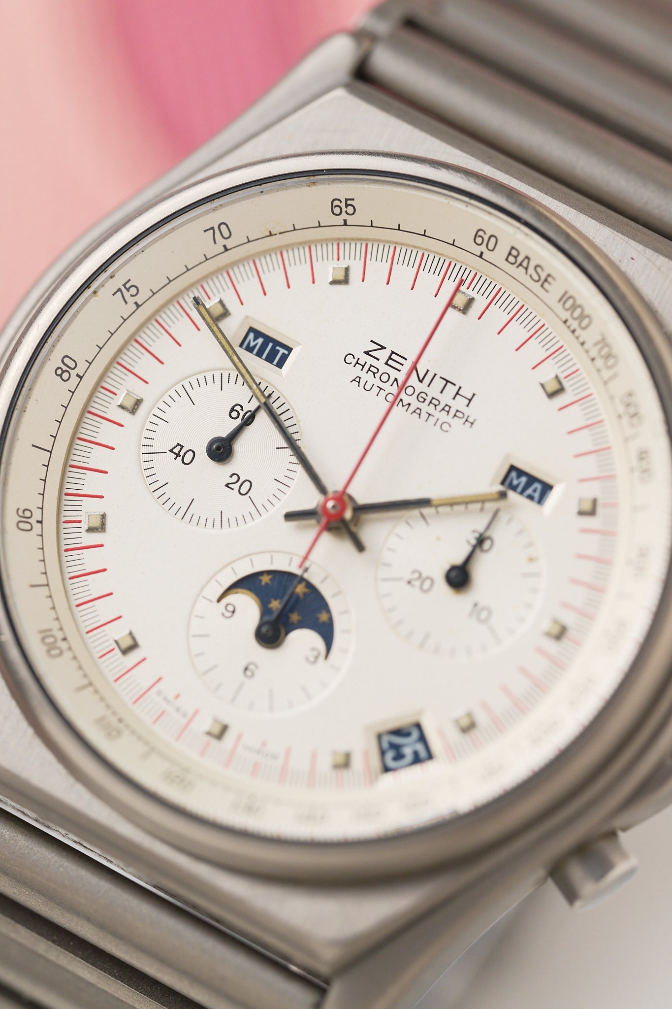 ZENITH 'PORT ROYAL' TRIPLE CALENDAR CHRONOGRAPH FULL SET