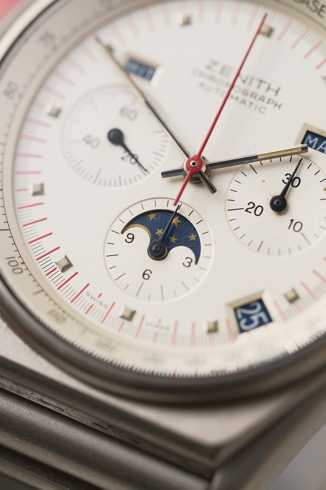 ZENITH 'PORT ROYAL' TRIPLE CALENDAR CHRONOGRAPH FULL SET