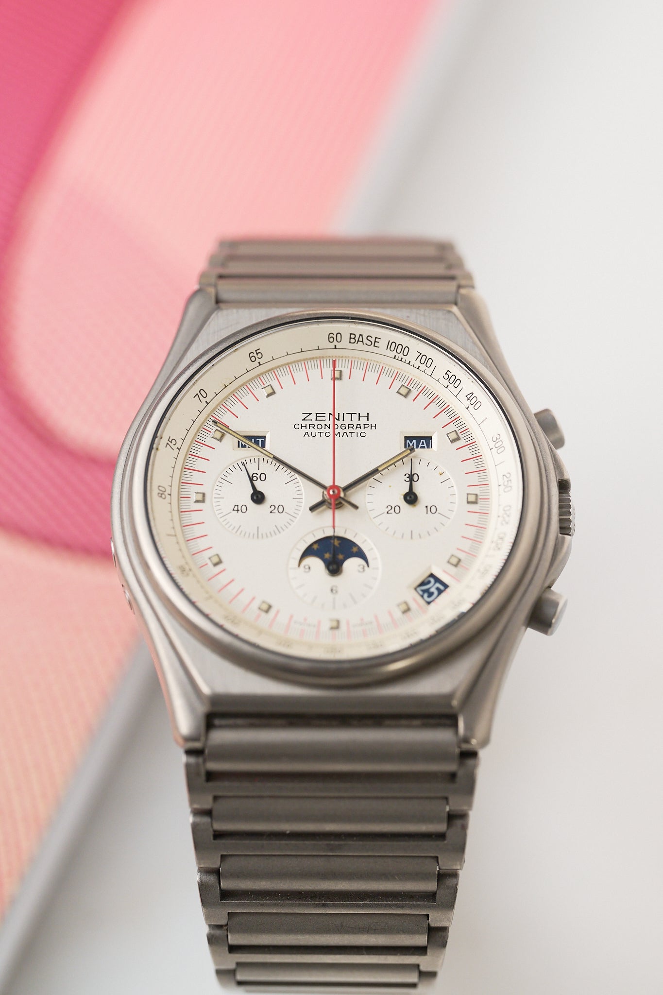 ZENITH 'PORT ROYAL' TRIPLE CALENDAR CHRONOGRAPH FULL SET